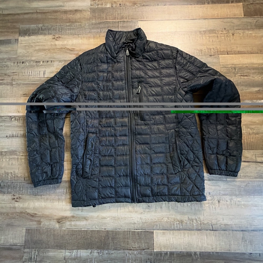 Rainforest Men's Lightweight Quilted Puffer Jacket Sz M Black